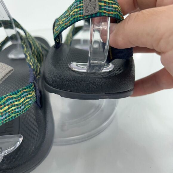 Chaco Ecotread Women Z1  Sandal Size 5 Green Yellow Hike Trail Camp Water Sports - Picture 9 of 12